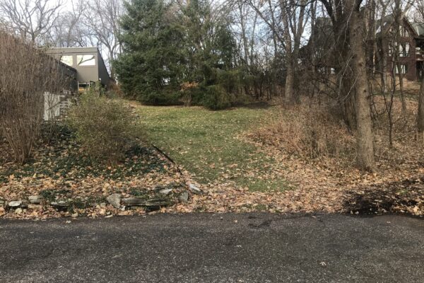 MENDOTA HEIGHTS MID-CENTRY WOODLAND EDGE_Before_Typical Suburban Hillside